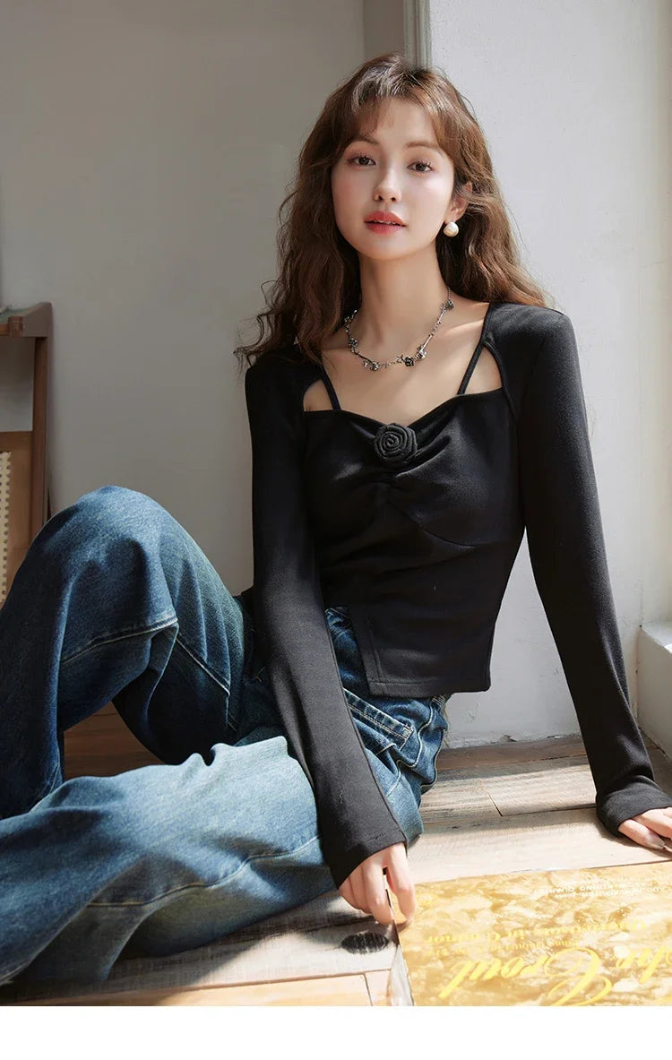 MISHOW Retro Round Neck Coats for Women Spring Autumn Pockets Loose Gold Button Single Breasted Solid Short Jackets MXC44W0072