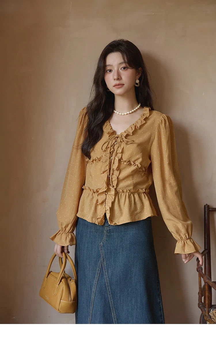 MISHOW High Waist Slim Denim Skirt for Women Autumn 2025 Fashion Pocket Skirt Rear Hem Split Casual Skirt Office Lady MXE41B2379