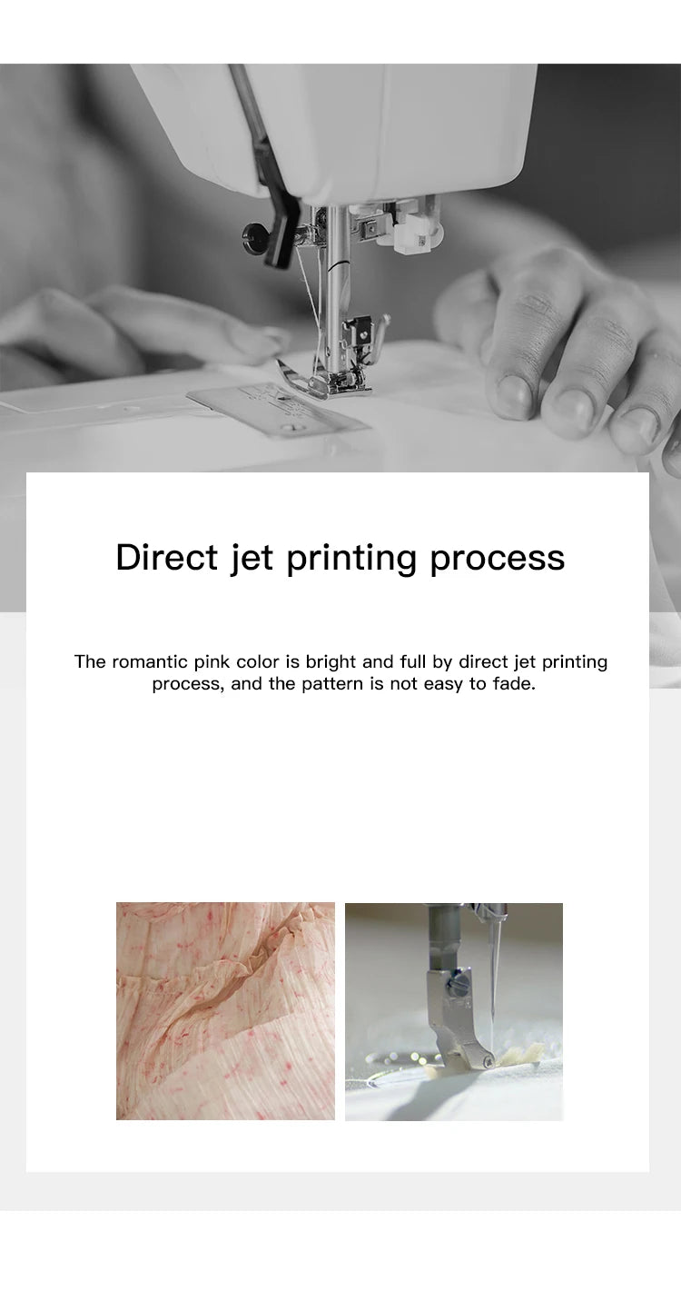 MISHOW Korean Women's Floral Pink Dress Autumn Convertible V Neck Off Shoulder Bubble Sleeves Elastic Waist Dresses MXE41L2479