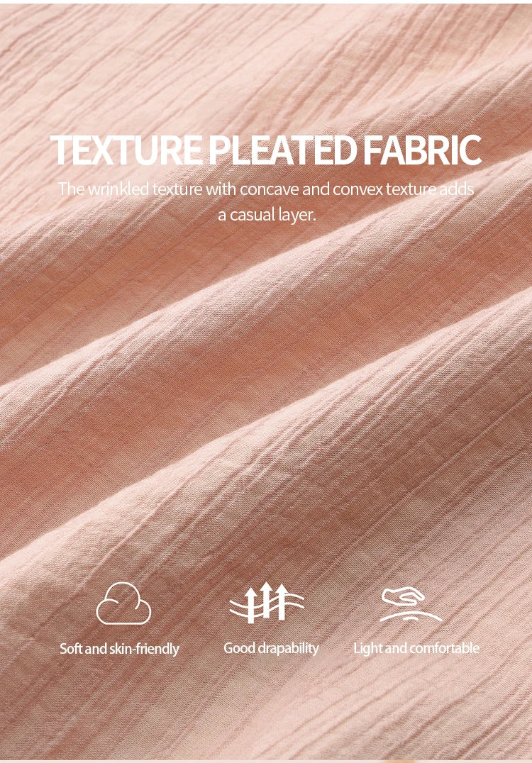 MISHOW Women's Pink Blouse 2025 Autumn Elegant Fold Edge V-collar Bubble Sleeve Top Loose Casual Commute  Blouses MXE45X2485