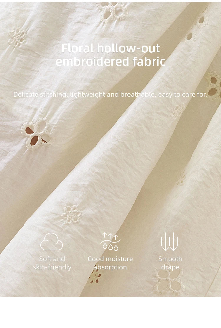 MISHOW Elegant Summer Camisole Dress Women 2025 New Sleeveless Hollow Embroidery Slim Dresses Female Fashion Romantic MXE15L2142