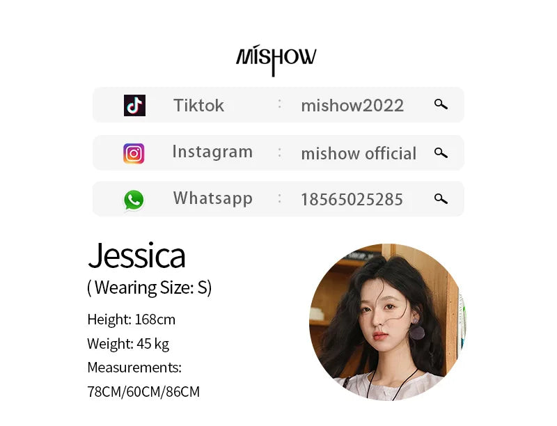 MISHOW Fashion Fungus Edge Puff Sleeve Blouses for Woman 2025 Summer O-Neck French Sweet Loose Top Ladies Clothing MXE39X1941