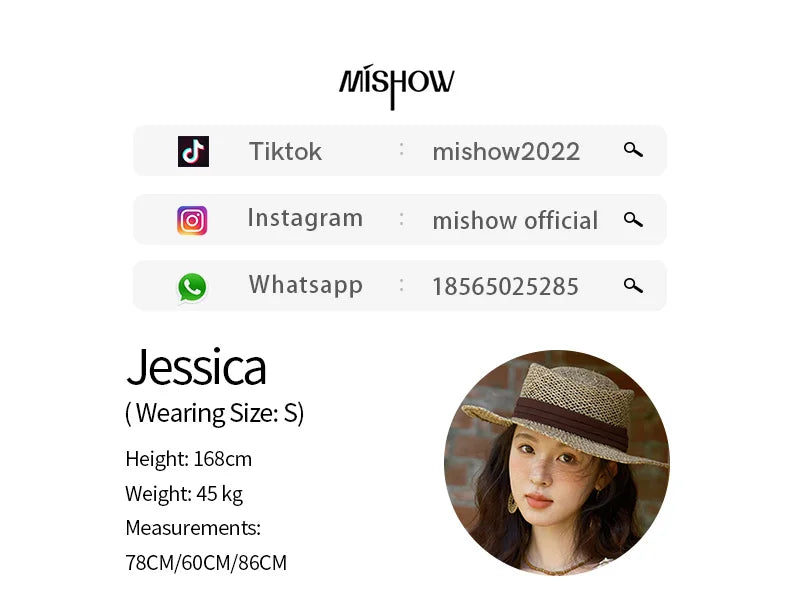 MISHOW Women's V-neck Lace Up Blouse 2025 Summer New Fashion Embroidery Mushroom Edge Commute Top Women's Blouse MXE39X1959