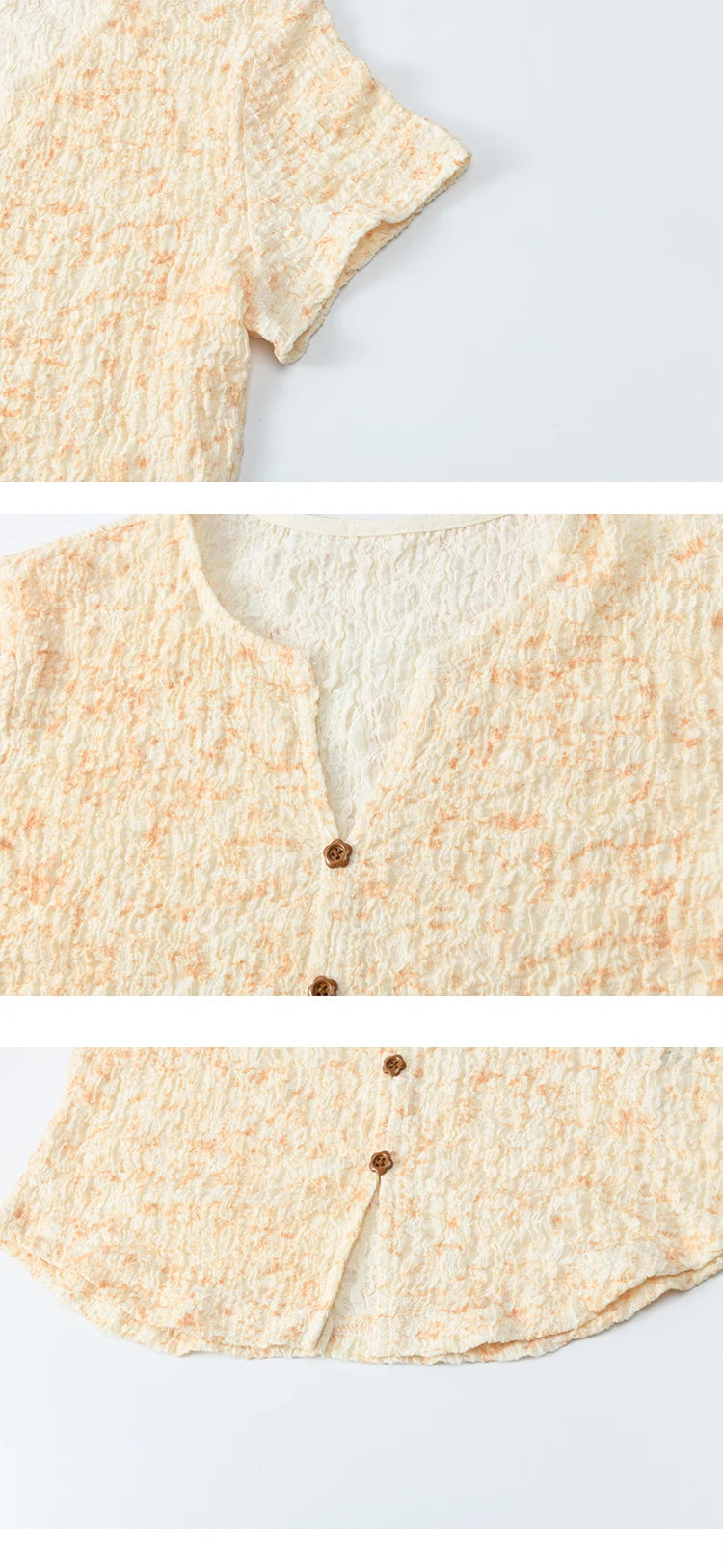 MISHOW Print Casual Summer T-shirts Women 2025 New Short Sleeve V-neck Thin Knitted Shirt Female Fashion Breathable MXE31Z1234