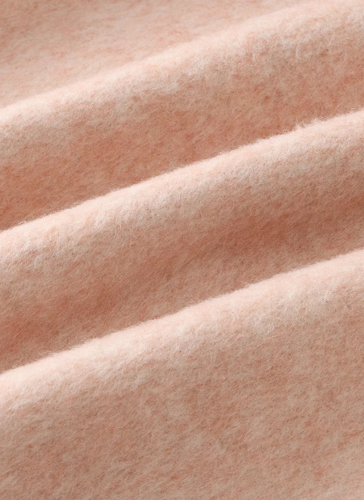 MISHOW Reversible Wool Velvet Coat Cow Horn Button Lapel Coat 2024 Winter Fashion Luxury Senior Korean Tweed Jacket MXD44W0446