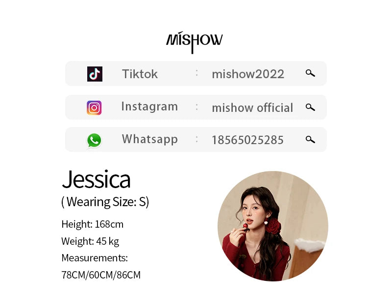 MISHOW Red Knitted Short Cardigan Women Autumn Winter New Cherry Ornaments Sweet Slim Fit V-neck Long Sleeve Tops MXD112Z1006