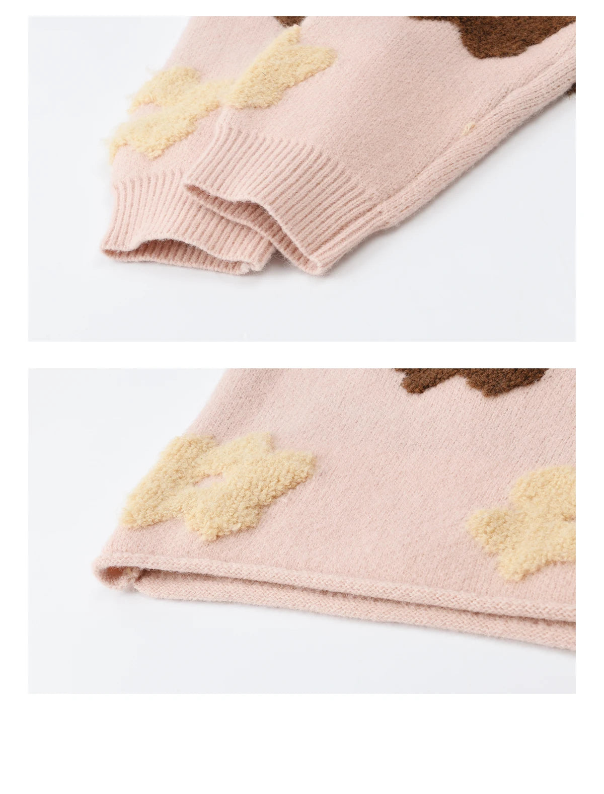 MISHOW Women's Floral Hooded Thick Sweater 2025 Loose Comfortable Pink 3D Jacquard Casual Long-Sleeved Pullovers MXE90Z2786