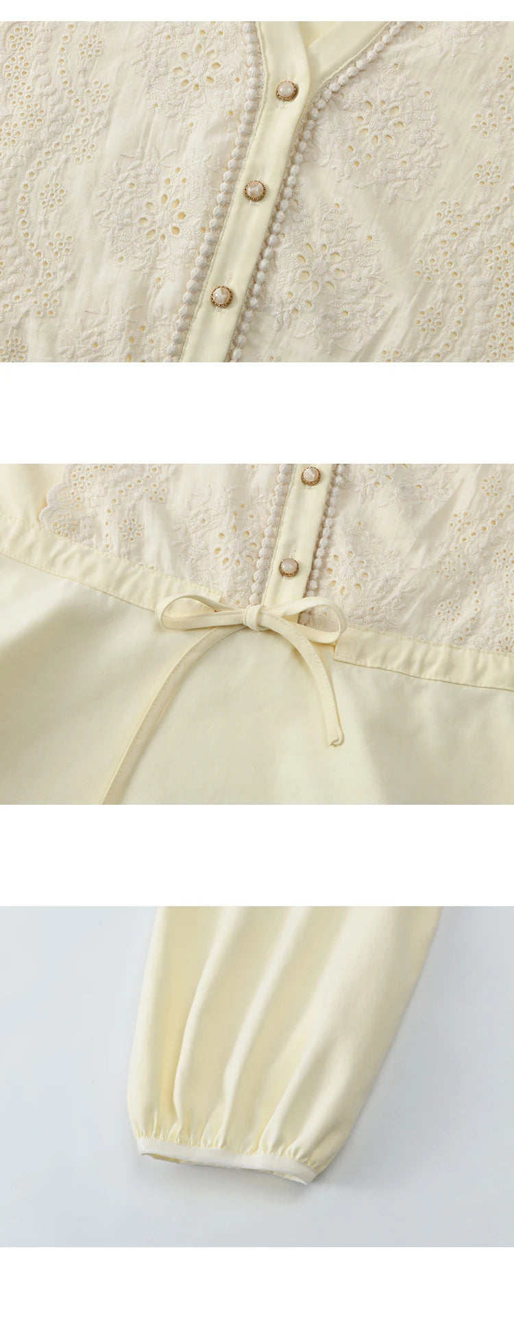 MISHOW Women's French V-neck Blouse Lace Lantern Sleeve Long-sleeved Blouses 2024 Fall Tie Drawstring Waist Slim Tops MXD45X1660