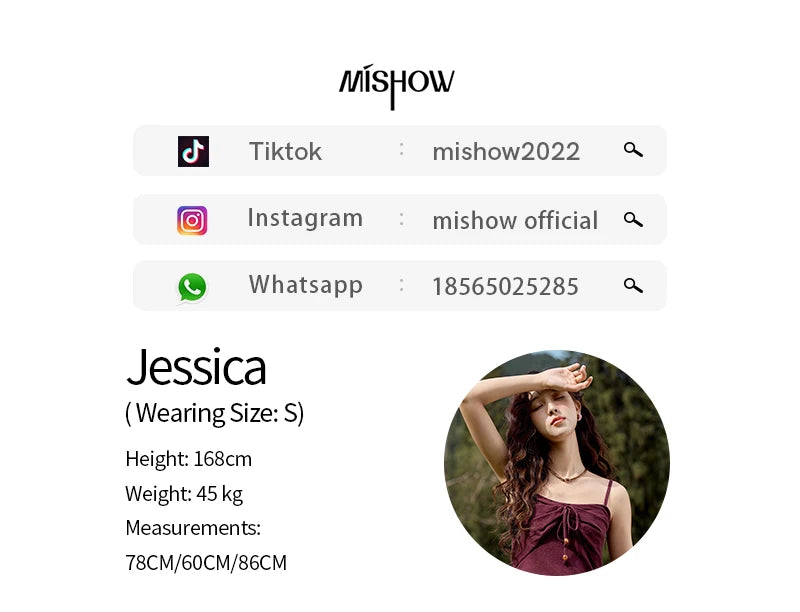 MISHOW Core Spun Purple Suspender Bow Tied Beading Top Solid Sleeveless Wavy Hem Tanks Adjustable Shoulder Strap Tops MXD42D0041