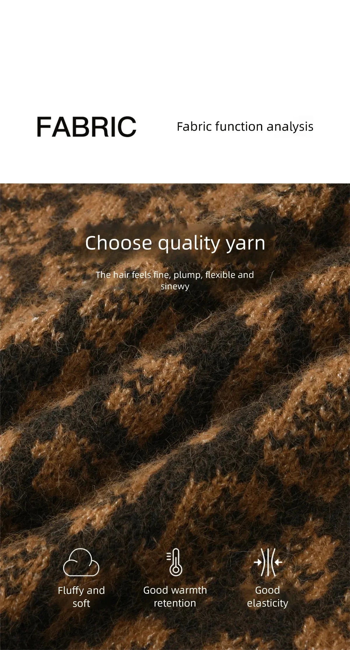 MISHOW Women's Color Block Geometric Leopard Jacquard Sweater Winter French Half Turtleneck Dropped Sleeve Knitwear MXE91Z2839