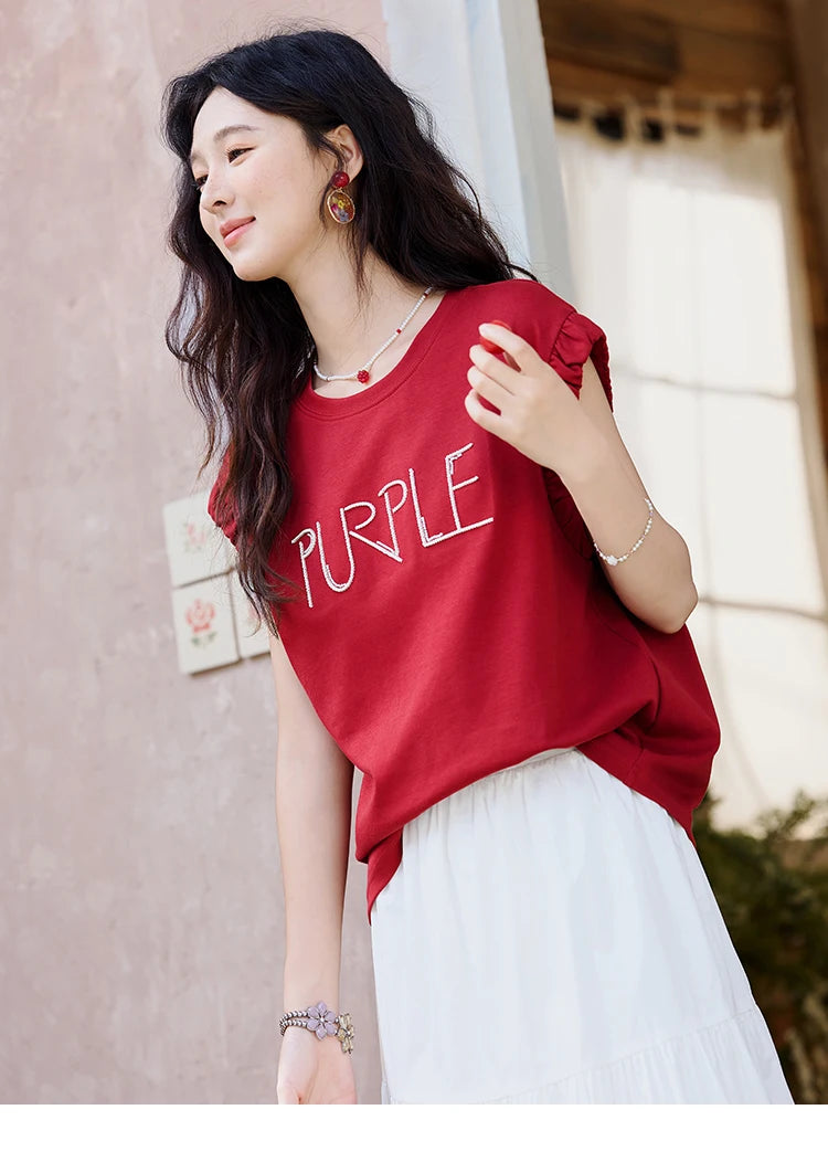 MISHOW Sea Salt White Double Layered Waist Skirt 2025 Summer Flower Bud Skirt Shell Button Versatile A-line Skirts MXE32B0715