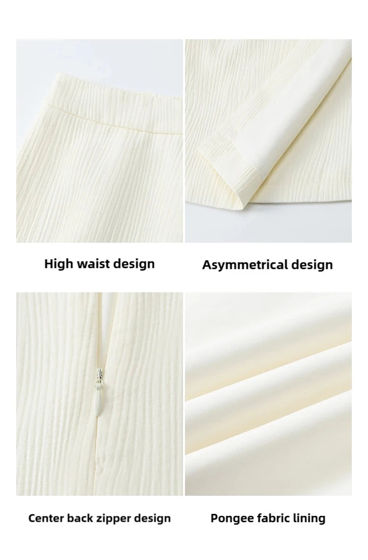 MISHOW Short Skirt Women 2025 Spring Summer Solid A-line High Waist Slim Skirts Female New Fashion Versatile Clothing MXE12B0655