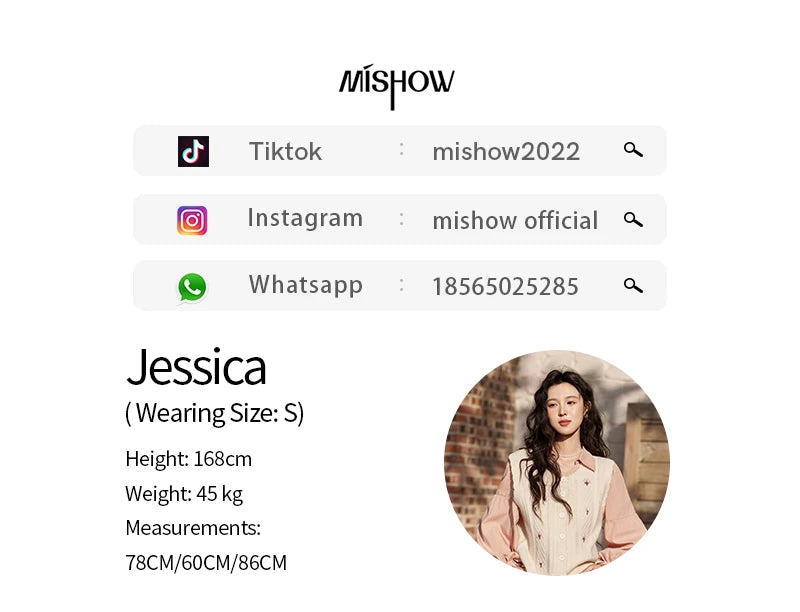 MISHOW 3D Flower Sweet Knitted Vest Women's Spring 2025 New Vintage Loose Casual Sweater Vest Cute Female Tops Korean MXE11Z1077