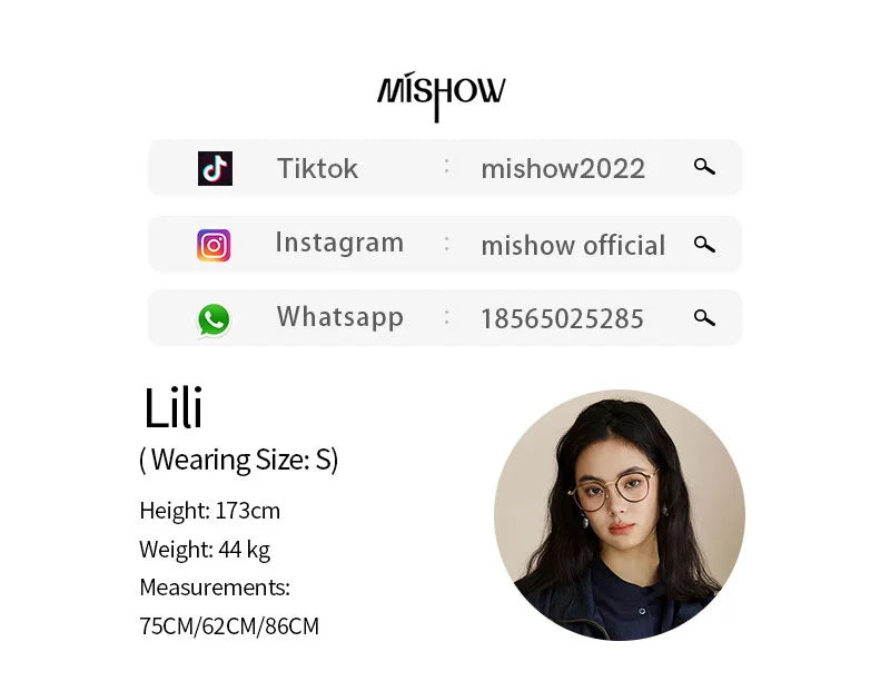 MISHOW Woman Shirt Set 2025 Autumn Fashion New Navy Blue Ribbon Design Layered Shirt Knit Camisole Two-piece Suit MXE47T1412