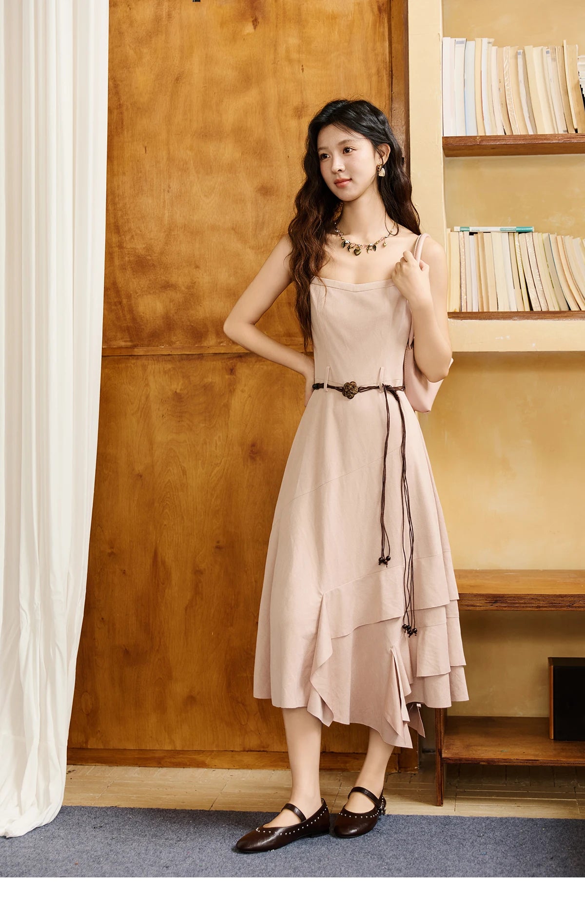 MISHOW Knitted cardigan camisole Dress Two-piece Set Autumn Frosted Velvet Retro Top Contrasting Design Dress Sets MXE47T1382