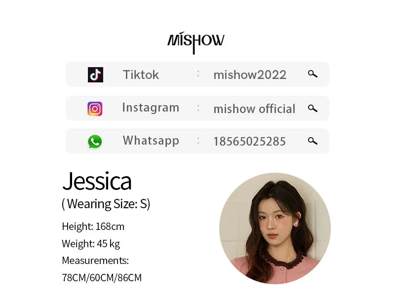 MISHOW Woman Brown Skirt 2025 Retro High Waist Loose Fitting Half Body Skirt with Back Split Straight Leg Long Skirt MXE90B2447