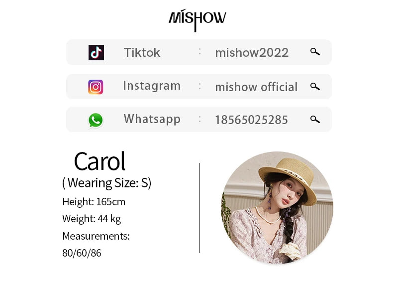 MISHOW Retro Chinese Buckle Denim Short Jacket U-neck Vest Dress Separately 2025 Autumn Casual Coat Knee-Length Dress MXD14L1771