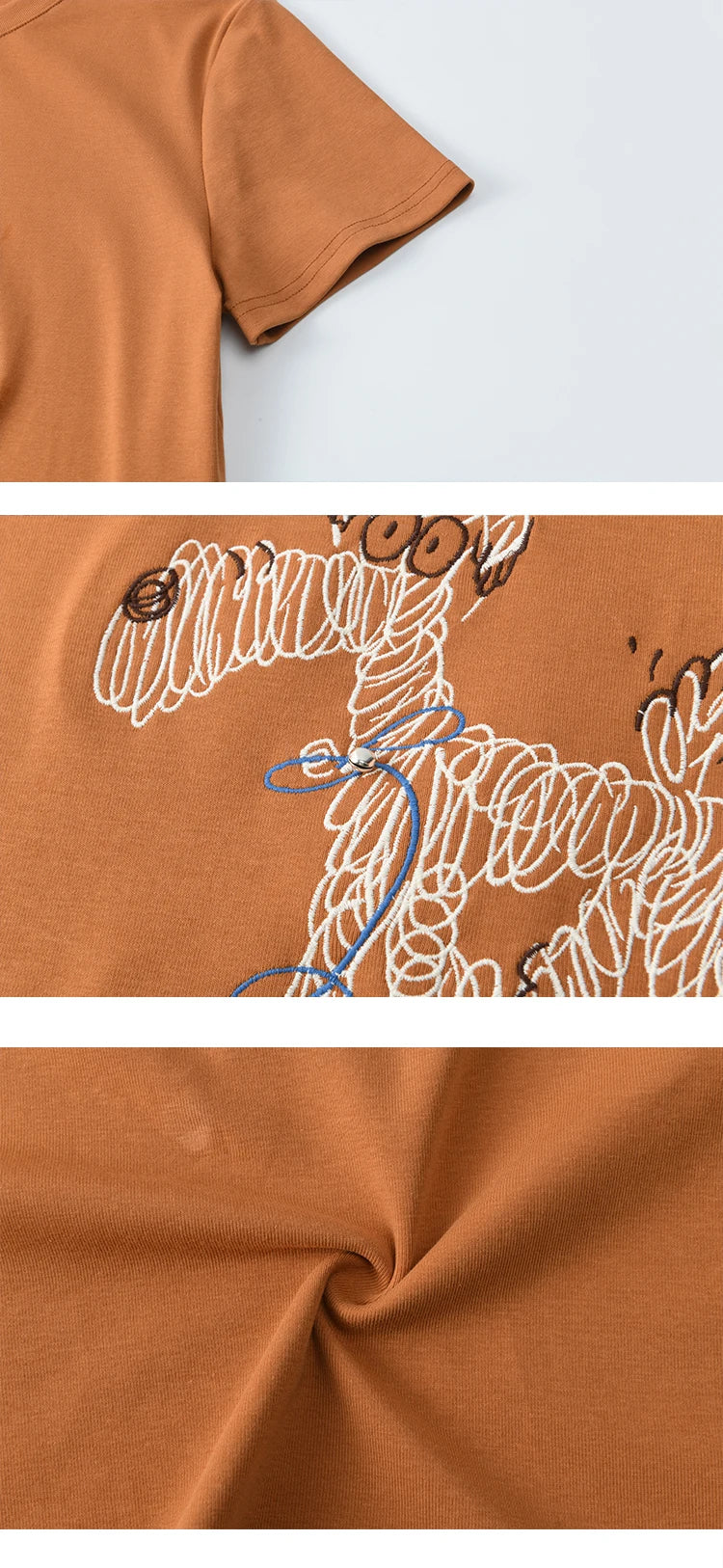 MISHOW Print Women‘s Summer T-shirts 2025 Short Sleeve Round Neck Loose Design Shirt Female Slim Embroidery Tops Lady MXE31T0550