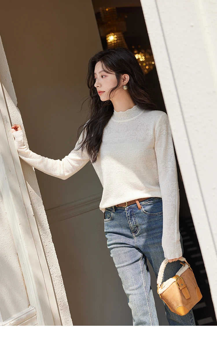 MISHOW Double Face Fur Coat For Women 2024 Winter Sweet Korean Vintage Suede Splicing Fleece Warm Thickened Jacket MXD55W0646