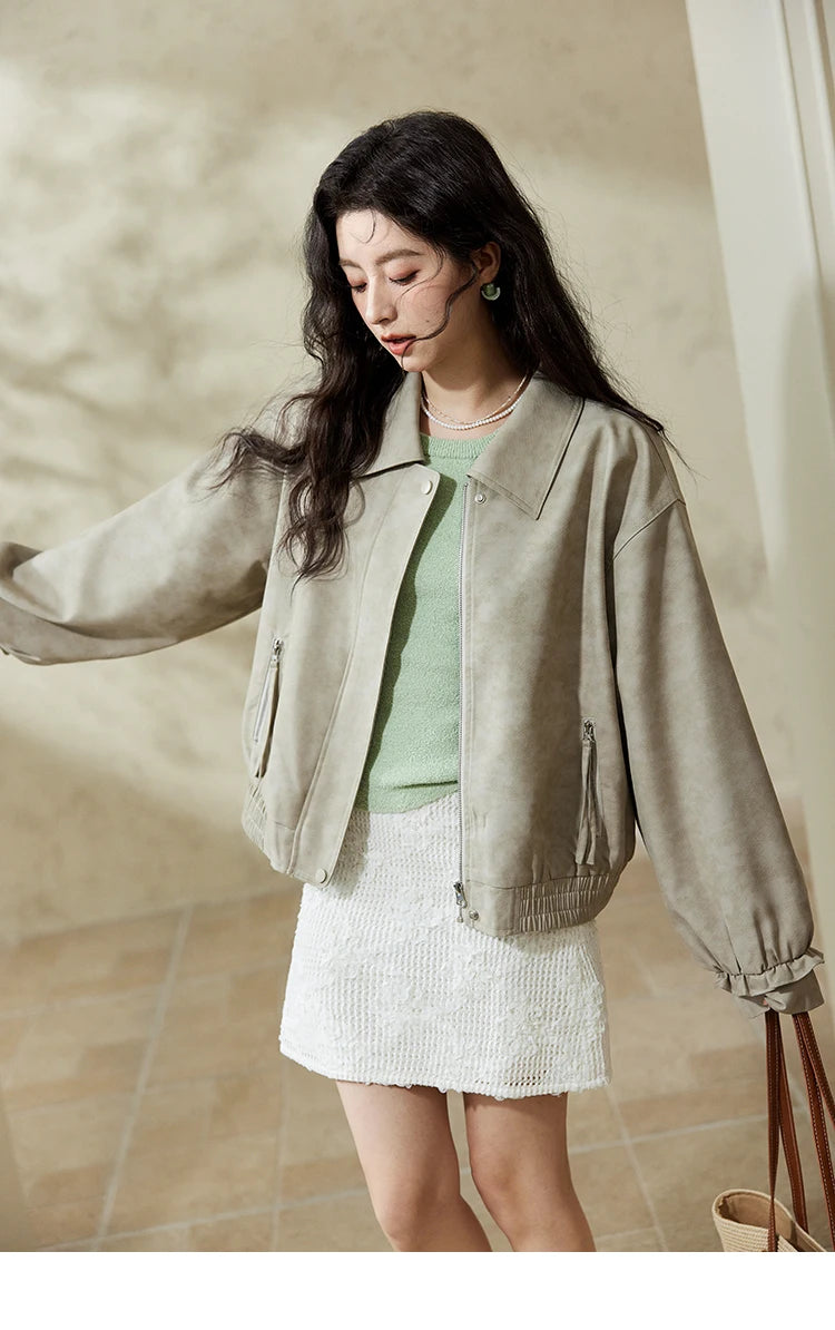 Mishow Lace Jacquard High Waist A-Line Mini Skirt MXE13B0646