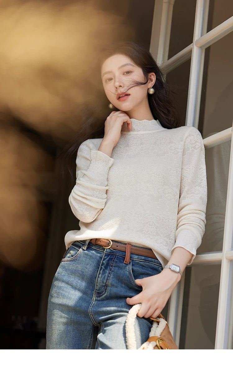 MISHOW Double Face Fur Coat For Women 2024 Winter Sweet Korean Vintage Suede Splicing Fleece Warm Thickened Jacket MXD55W0646