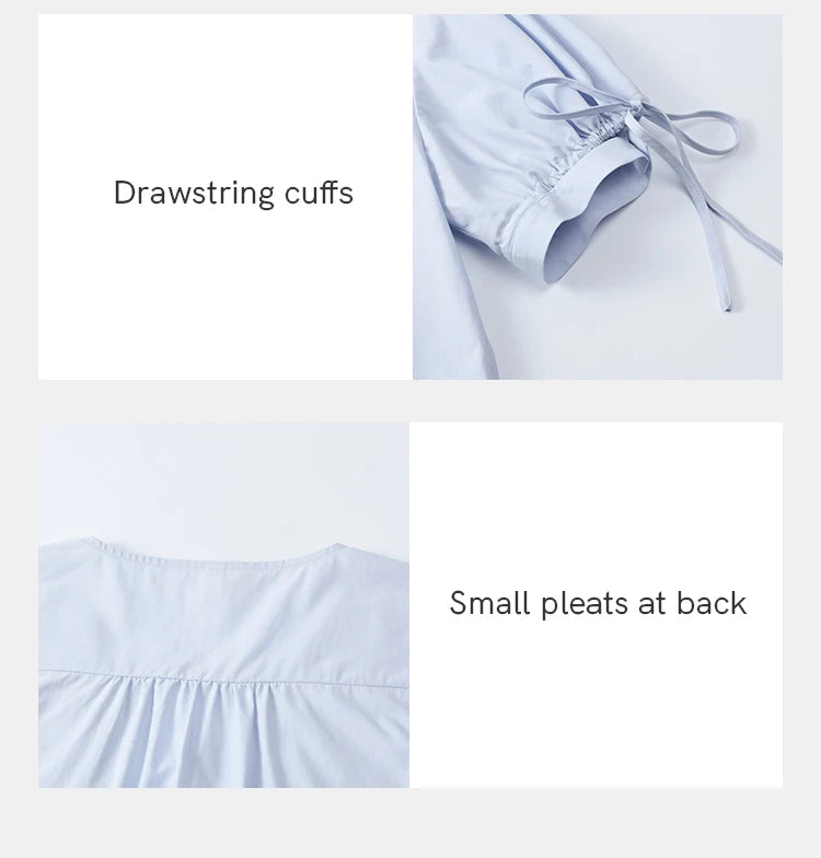 MISHOW French New Shirts Women Summer 2025 Solid Short Sleeve V-neck Embroidered Loose Blouses Female Loose Versatile MXE31X1774