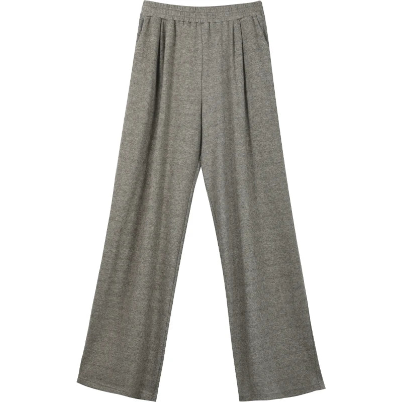 MISHOW Women's Sweatshirt Wide Leg Pants Separately 2025 Fall Winter Lace Splicing Hooded Casual Elastic Waist Pants MXD34V0098