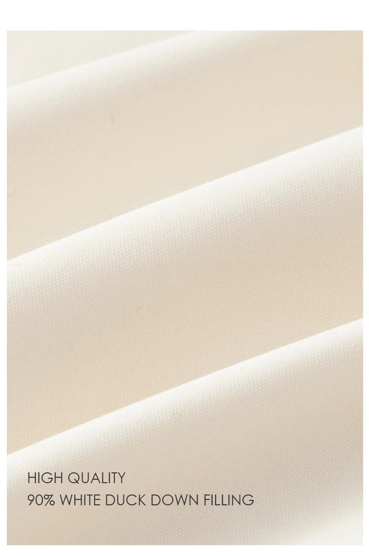 MISHOW Minimalist Down Jacket Women Zipper Short Jacket 2024 Fall Winter Loose Korean Version White Duck Down Jacket MXD42Y0047